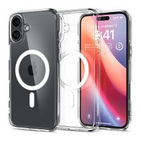 Case para iPhone 16 Plus Ultra Hybrid MagFit, color blanco, transparente, con protección de cámara, MagSafe integrado
