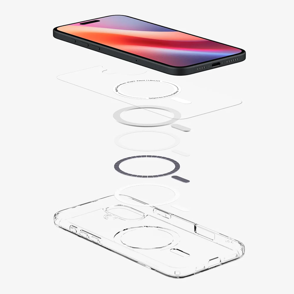 Imagen 2 del producto Case para iPhone 16 Plus Ultra Hybrid MagFit, color blanco, transparente, con protección de cámara, MagSafe integrado