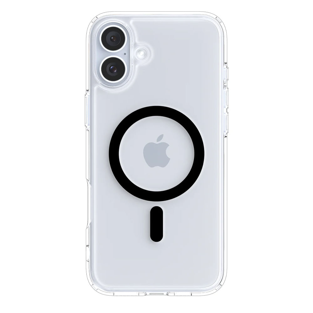 Imagen 2 del producto Case para iPhone 16 Ultra Hybrid MagFit, color negro, transparente, protección de cámara, compatible con MagSafe