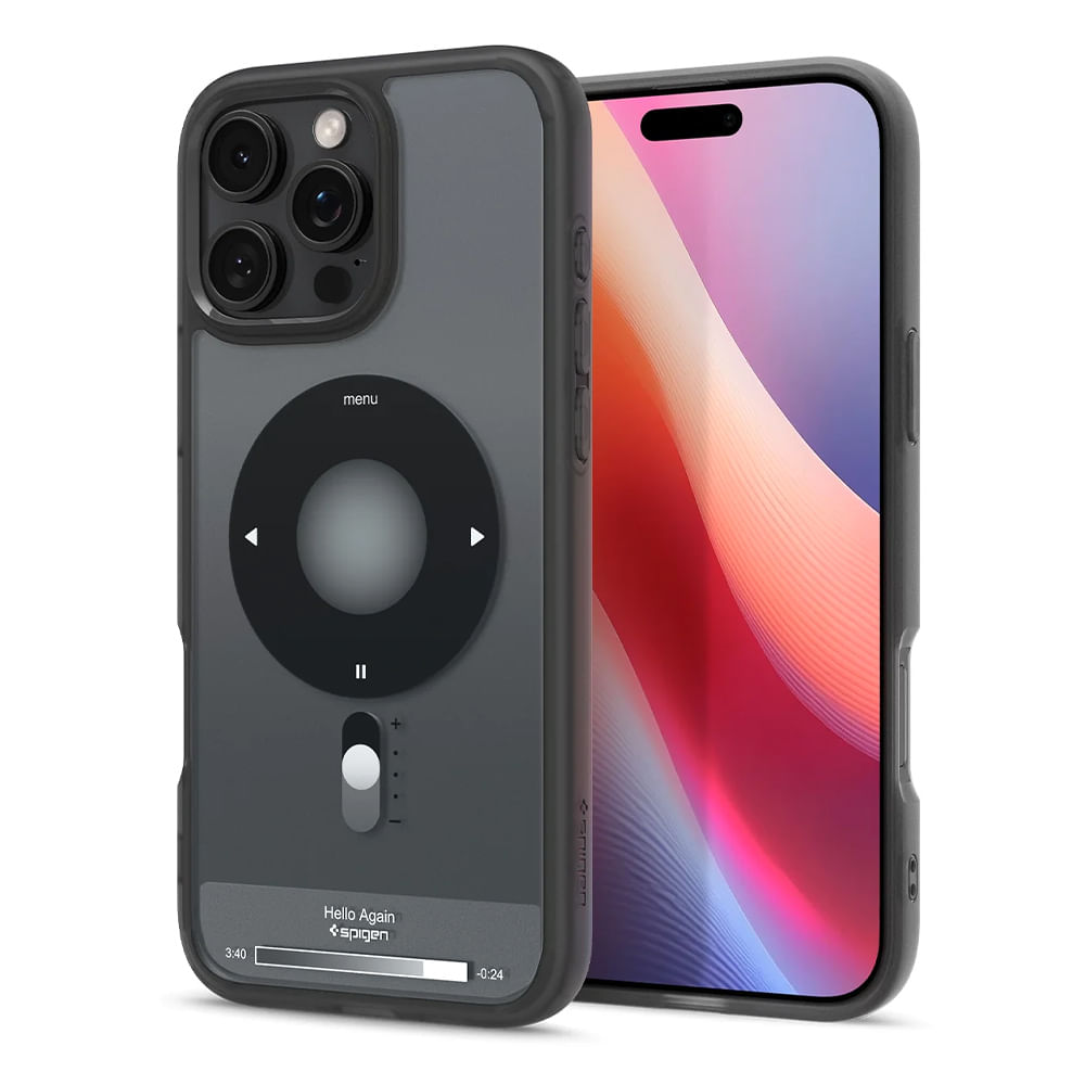 Case para iPhone 16 Pro Ultra Hybrid MagFit, color negro, diseño transparente, compatible con MagSafe