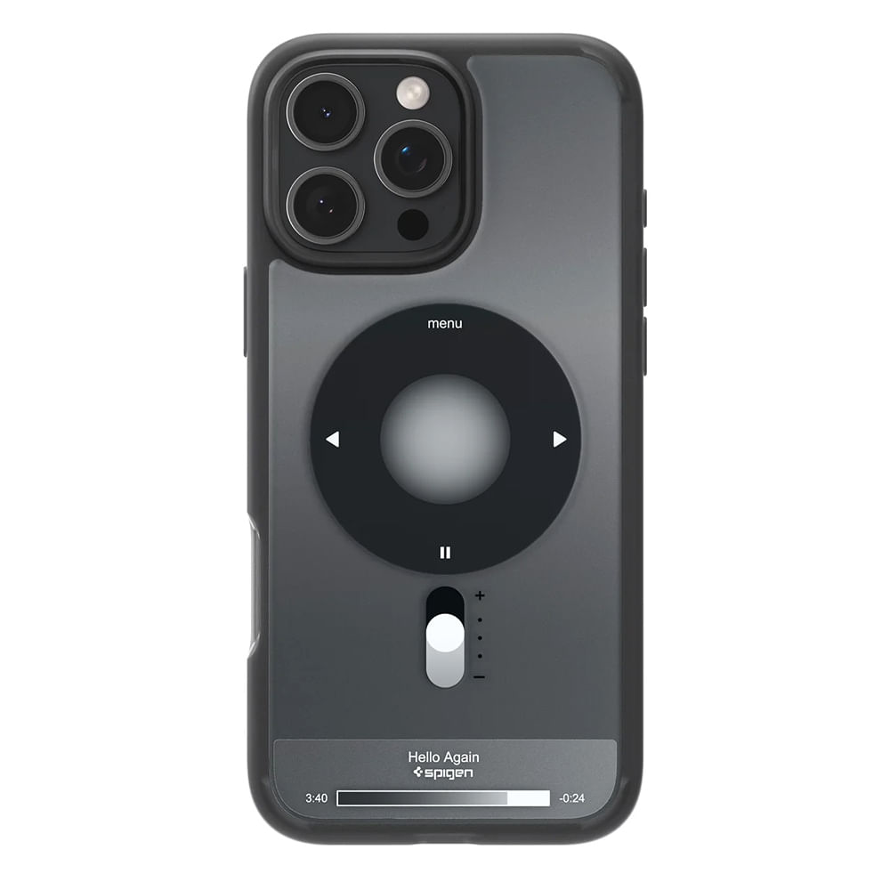 Imagen 2 del producto Case para iPhone 16 Pro Ultra Hybrid MagFit, color negro, diseño transparente, compatible con MagSafe