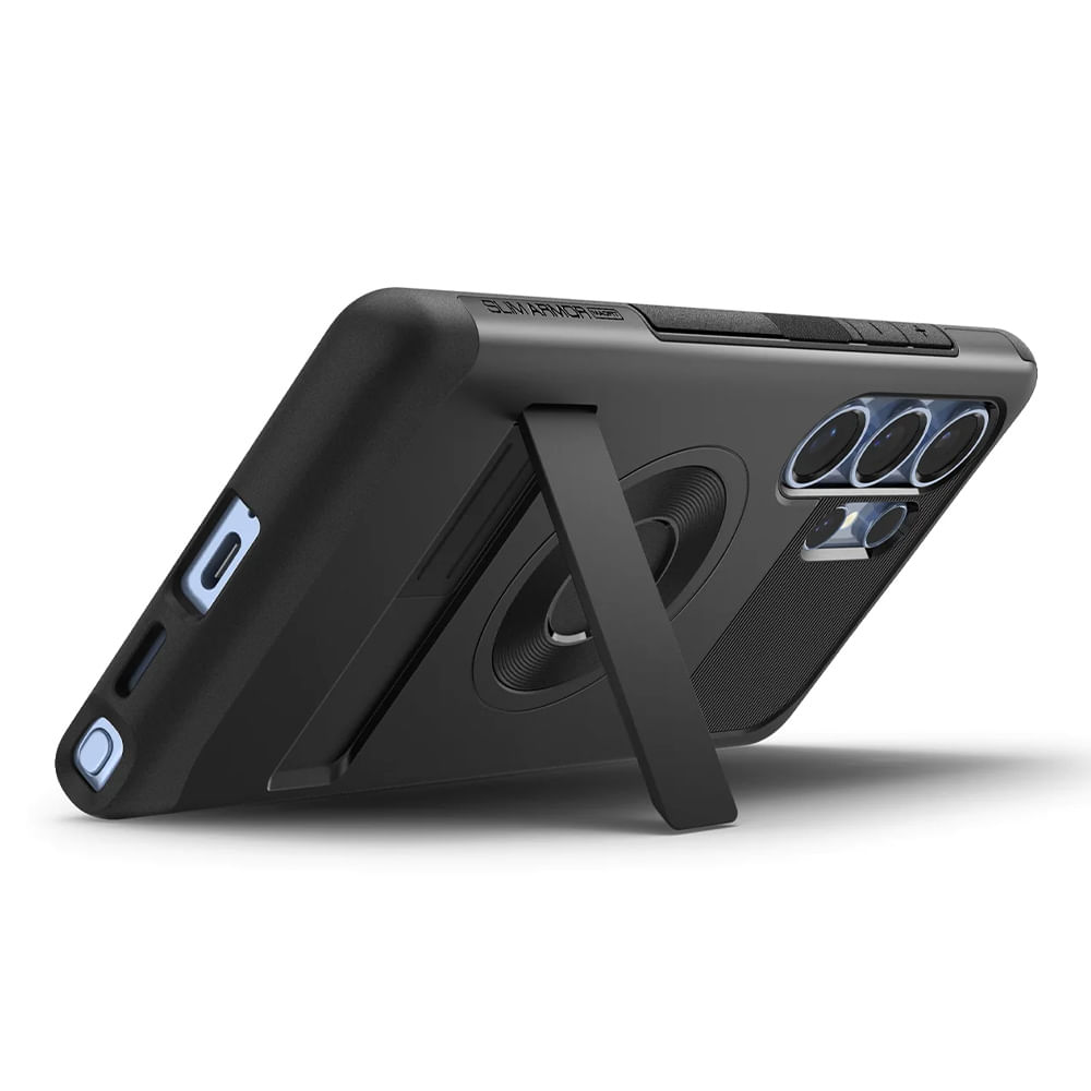 Imagen 2 del producto Case para Samsung Galaxy S25 Ultra Slim Armor MagFit, color negro, protección doble capa, con MagSafe