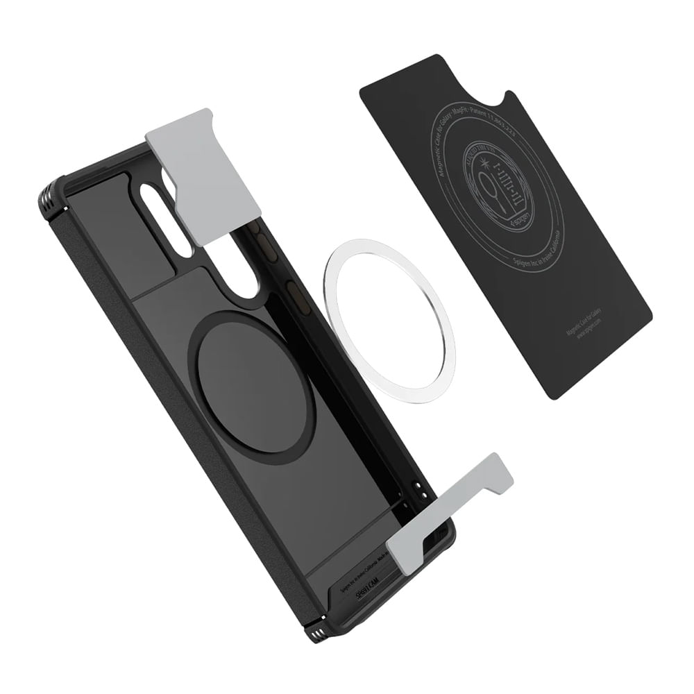 Imagen 2 del producto Case para Samsung Galaxy S25 Ultra Core Armor MagFit, color negro mate, diseño antideslizante, resistente