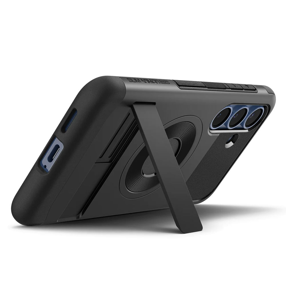 Imagen 2 del producto Case para Samsung Galaxy S25 Slim Armor MagFit, color negro, diseño resistente, doble capa de seguridad
