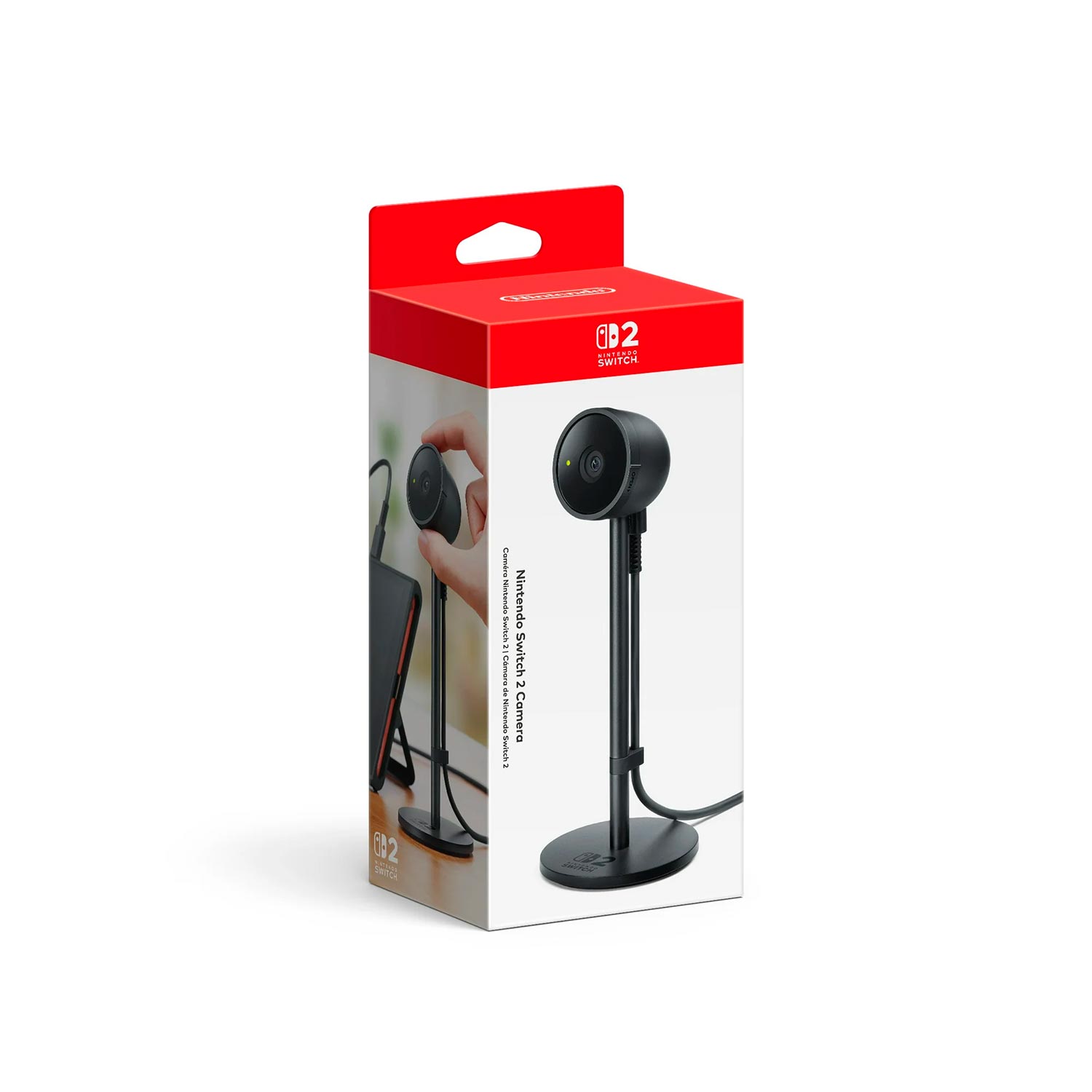 Imagen 2 del producto Cámara USB-C para Nintendo Switch 2, detección facial, lente gran angular, obturador de privacidad