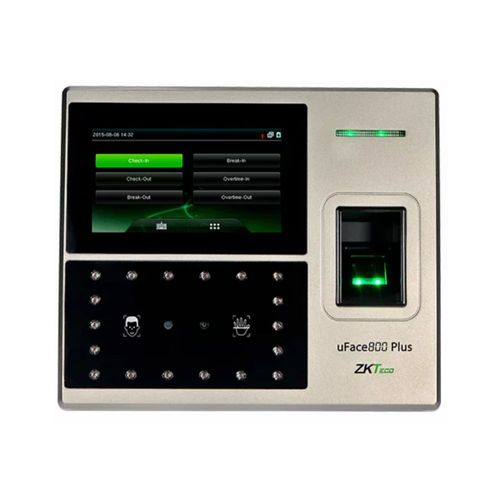 Control de acceso y asistencia biométrico, negro - ZK-UFACE800PLUS