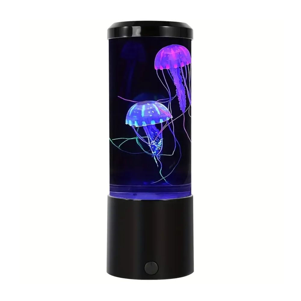 Lámpara medusa escritorio LED, 5 colores, 5V, negro
