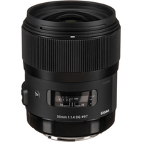 Lente Sigma 35mm f/1.4 DG HSM Art para Canon EF, negro