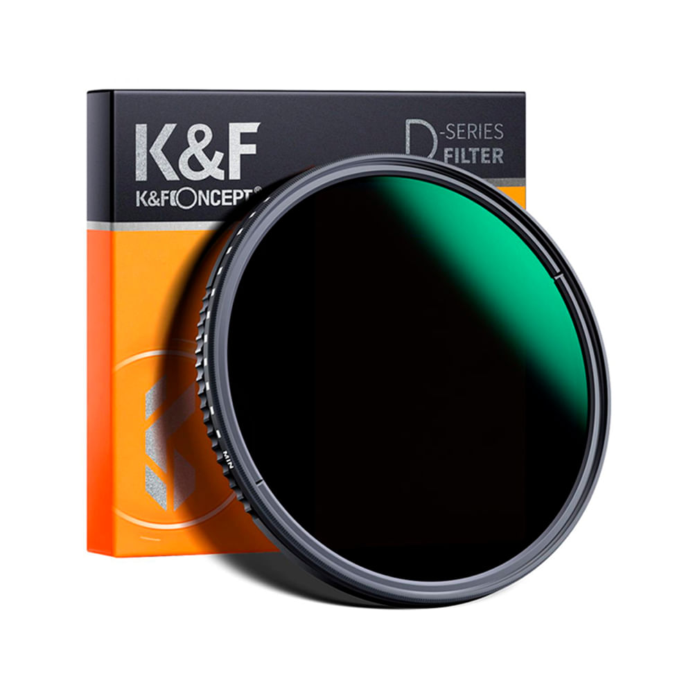 Filtro ND variable, K&F Concept 77mm, densidad neutra, fotografía de larga exposición, videografía profesional