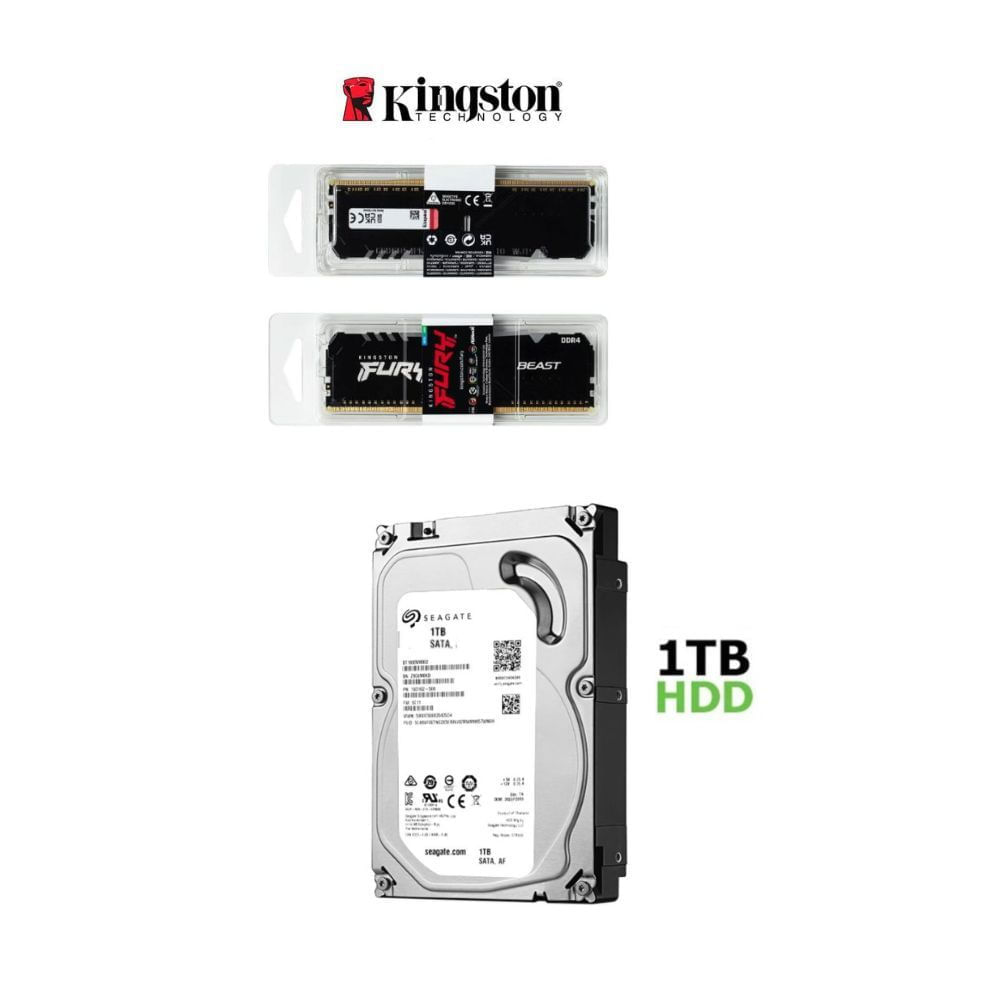 Imagen 2 del producto PC Intel Core i7-10TH + Ram 16GB Disco 1TB + FreeDos + Case 400W
