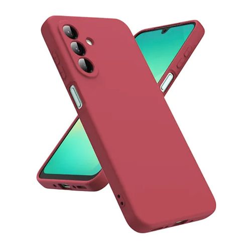 Case para Samsung A26 de silicona I2GO antigolpes, cobertura total, color Cherry