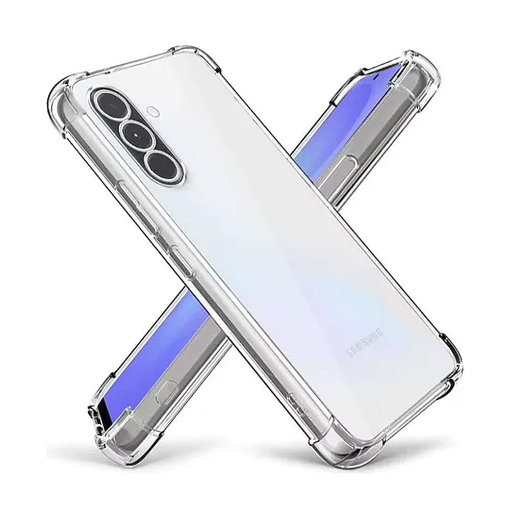 Case para Samsung A26 de silicona I2GO antigolpes, cobertura total, color Transparente