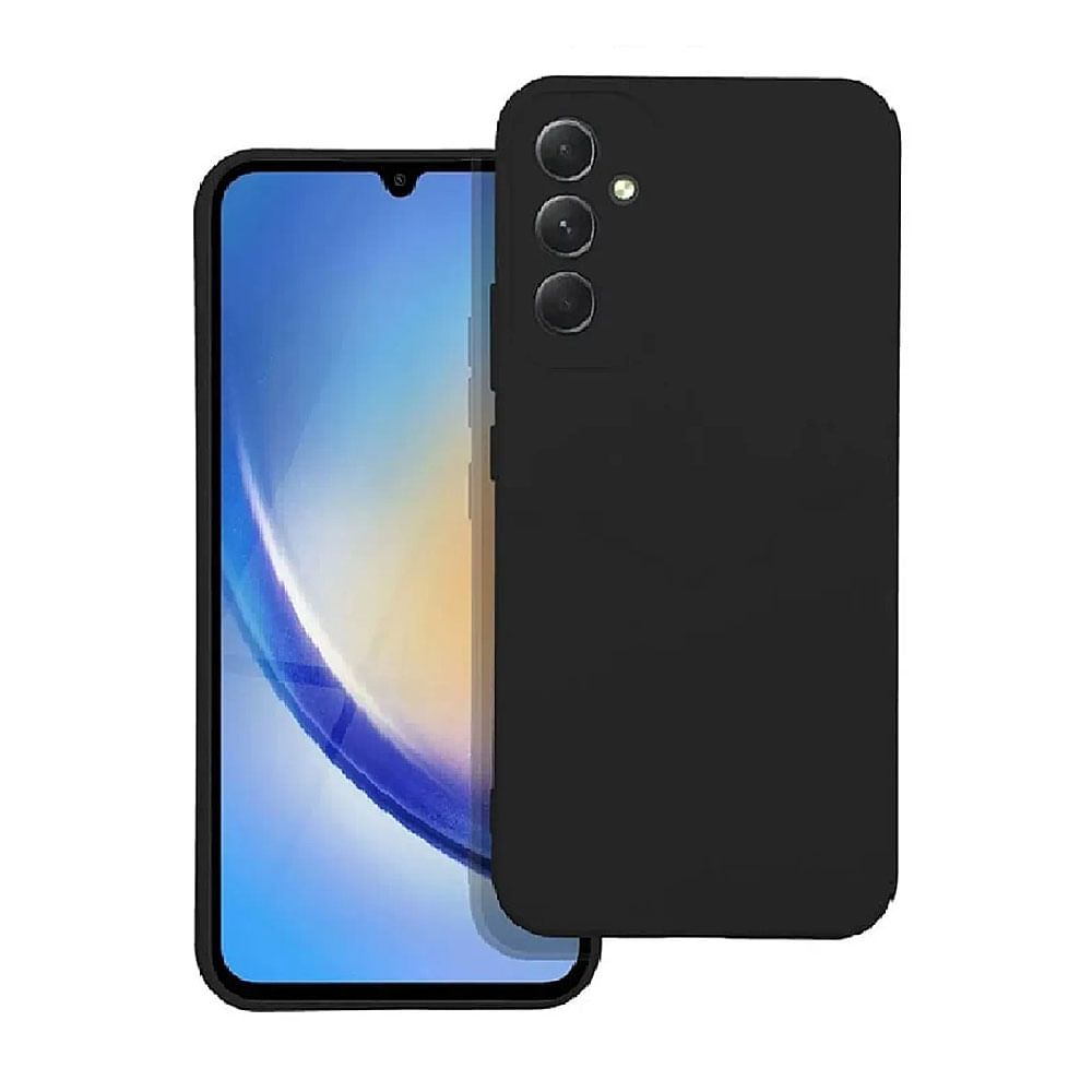 Case para Samsung A56 de silicona I2GO antigolpes, estilo moderno, color Negro