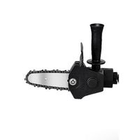 Adaptador a moto sierra para taladro 4"", compatible con mandíbulas de 6-13 mm, negro