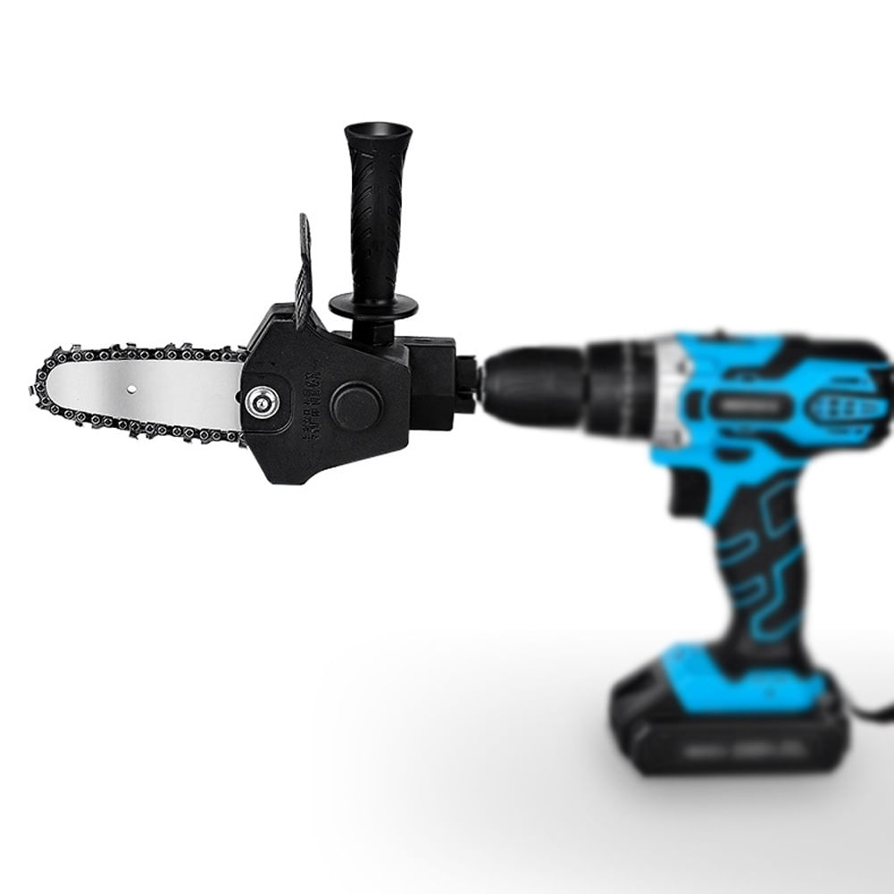 Imagen 2 del producto Adaptador a moto sierra para taladro 4"", compatible con mandíbulas de 6-13 mm, negro