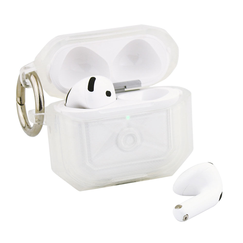 Imagen 2 del producto Case para AirPods 4ta gen, translúcido, diseño antigolpe de silicona, transparente