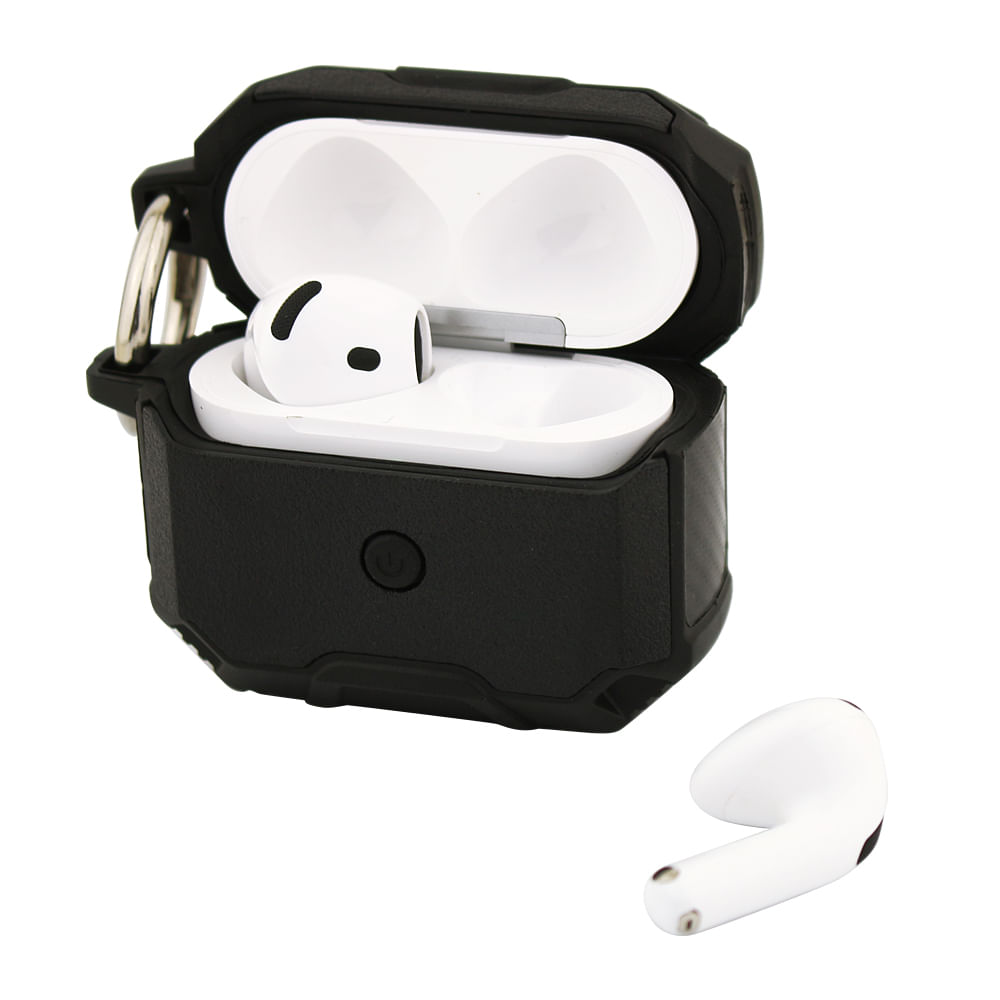 Imagen 2 del producto Case para AirPods 4ta gen, diseño antigolpe de silicona, color negro