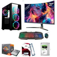 PC gamer AMD Ryzen 5-5600GT + 16GB RAM + Disco 1TB + 500GB SSD + Monitor 27"" + FreeDos + Case gamer