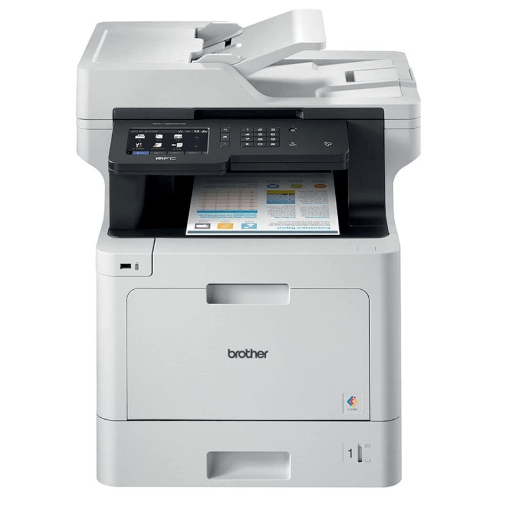 Impresora láser Brother MFC-L8900CDW multifuncional, Wi-Fi, escáner, copias múltiples, gris