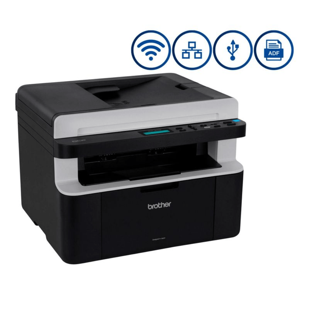 Imagen 2 del producto Impresora láser Brother DCP-1617NW Multifuncional, monocromático, Wi-Fi, inalámbrico, negro