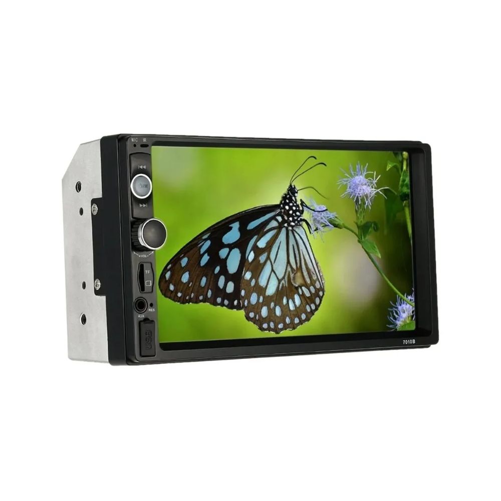 Auto radio universal táctil 7", bluetooth, control remoto, negro
