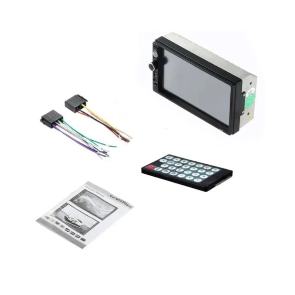 Imagen 2 del producto Auto radio universal táctil 7"", bluetooth, control remoto, negro