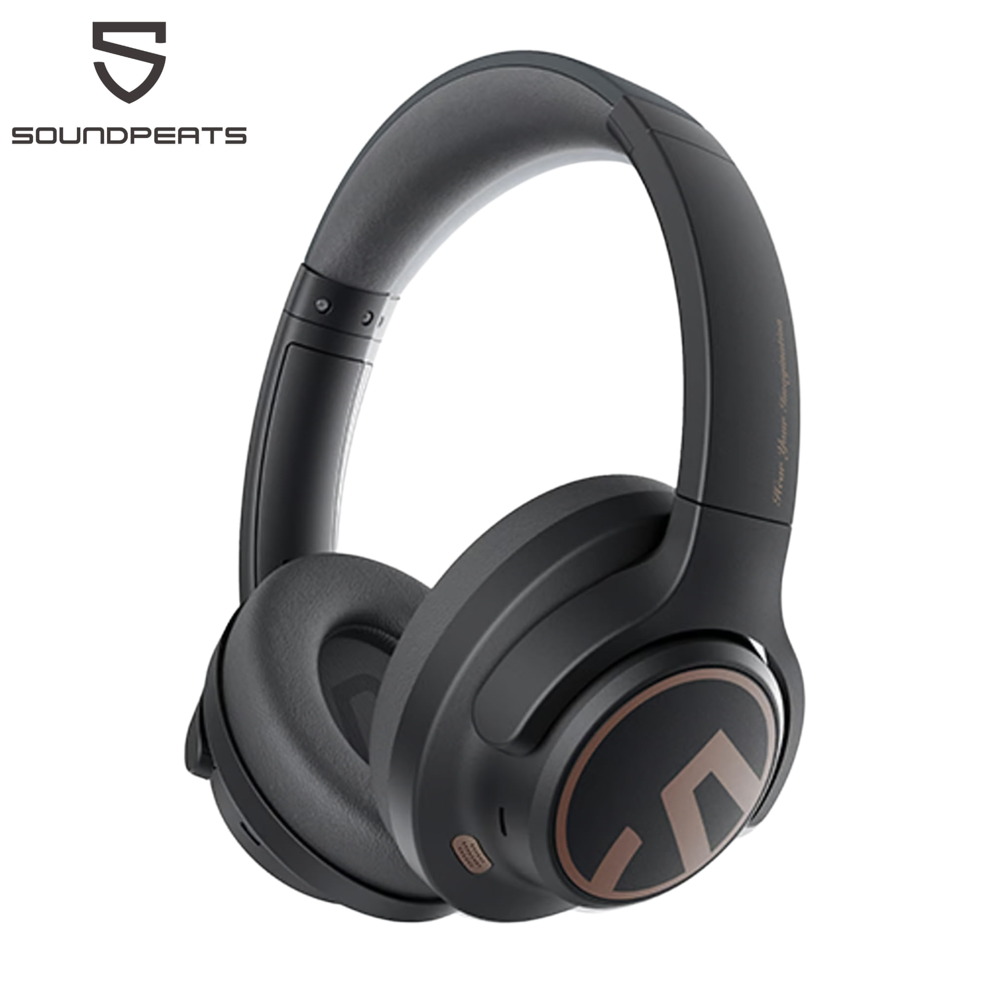 Imagen 2 del producto Audífonos con cancelación de ruido SoundPeats Space Hybrid almohadillas acolchadas, máx. 123 horas, 40 mm, negro