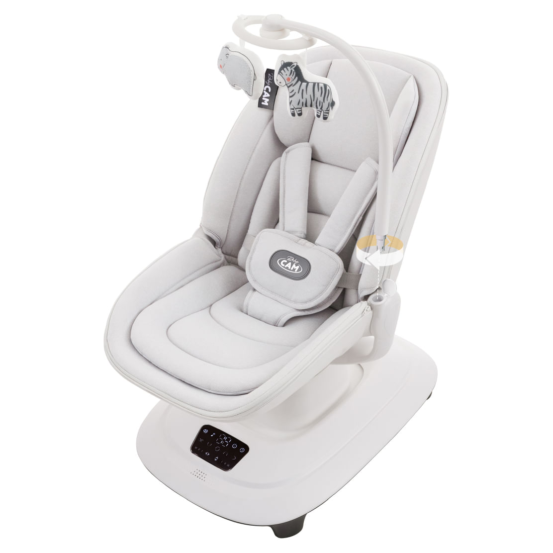 Imagen 2 del producto Mecedora eléctrica Baby Cam rocking chair, táctil, respaldar reclinable, blanco