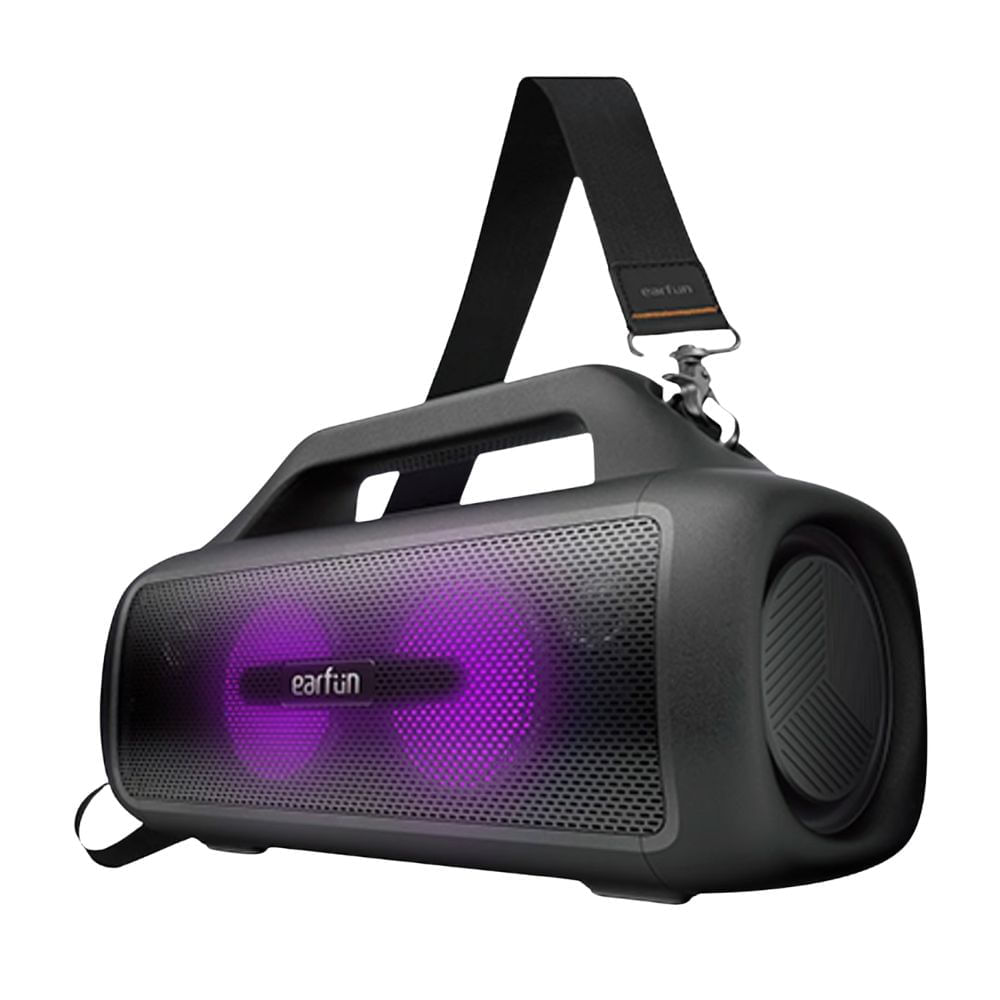 Parlante bluetooth EarFun UBOOM, 80W, batería 30 horas, IP67, negro