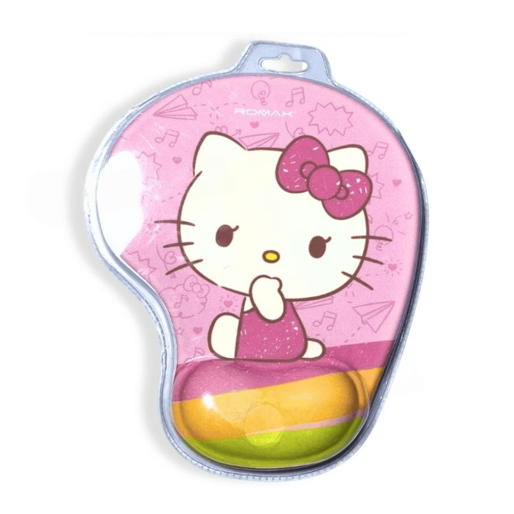 Mouse pad Romax Hello Kitty, ergonómico, reposa muñeca, rosado