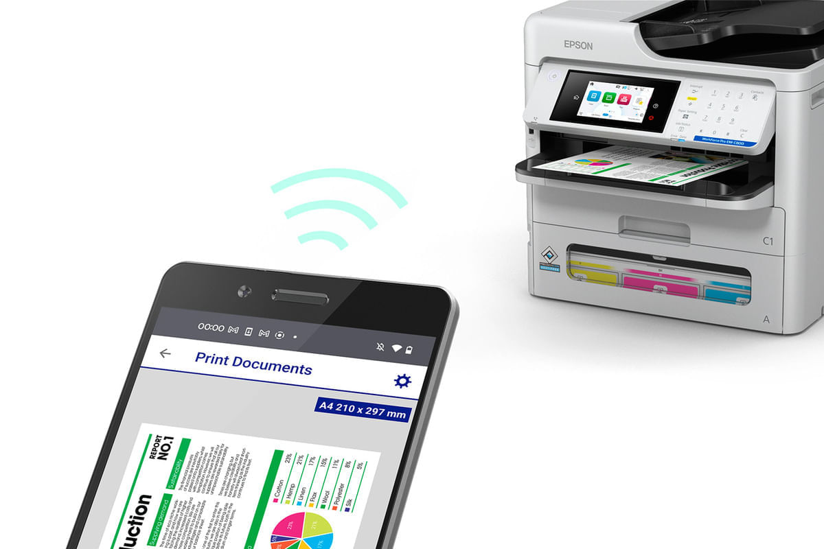 Imagen 2 del producto Impresora Epson WorkForce Pro EM-C800, multifuncional, color, blanco