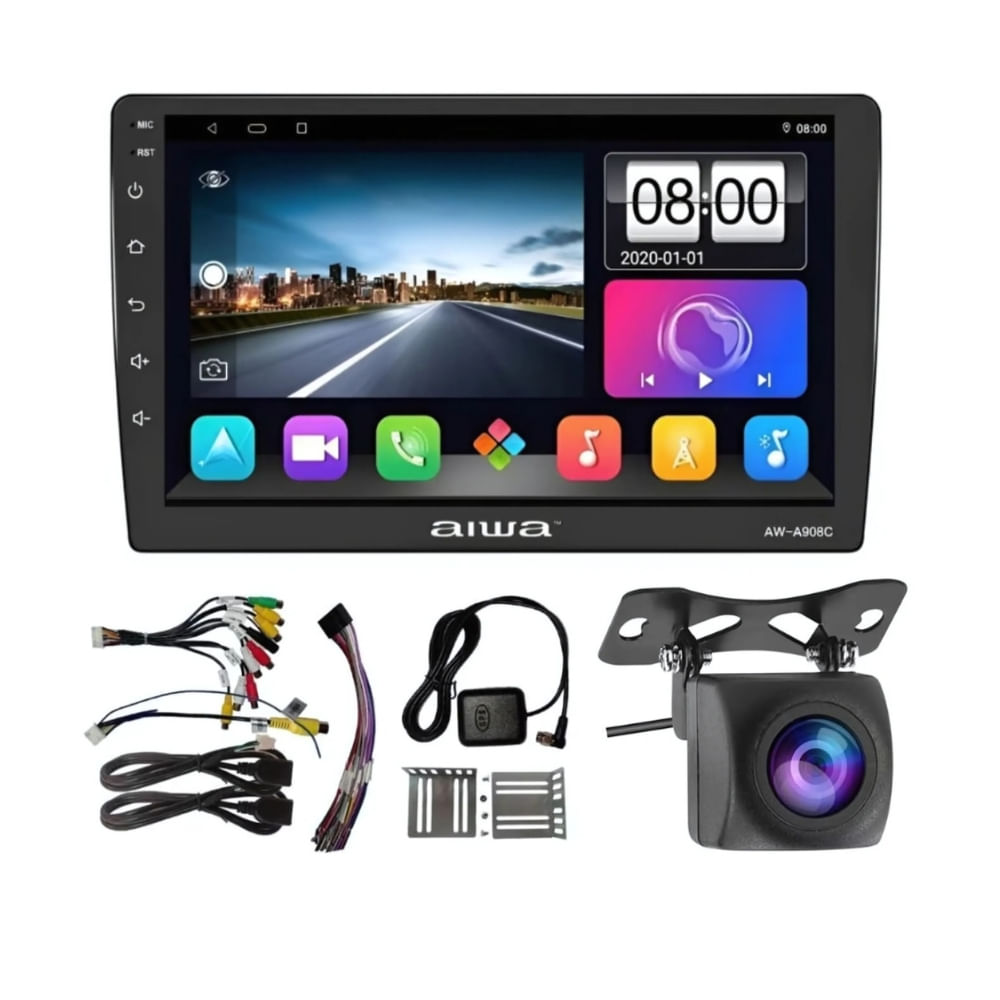 Imagen 2 del producto Autoradio Android 2 Din Hd 9'' Wi-Fi, GPS, 4GB + 64GB, negro