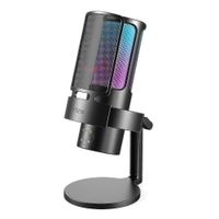 Micrófono Fifine Ampligame A8 Plus RGB 4 Patrones - Negro