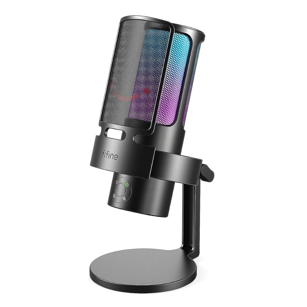 Imagen 1 del producto Micrófono Fifine Ampligame A8 Plus RGB 4 Patrones - Negro