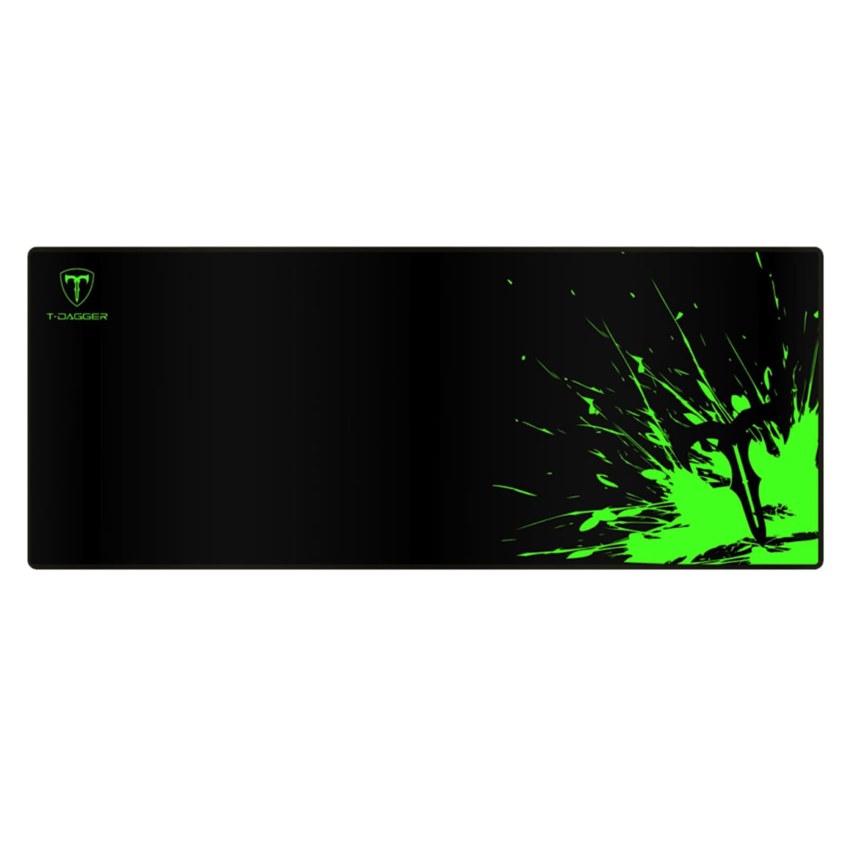 Mousepad gamer T-dagger Lava - L, tela enrelazada, negro