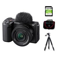 Cámara Sony ZV-E10 II Mirrorless + Lente 16-50mm II + Kit Deluxe