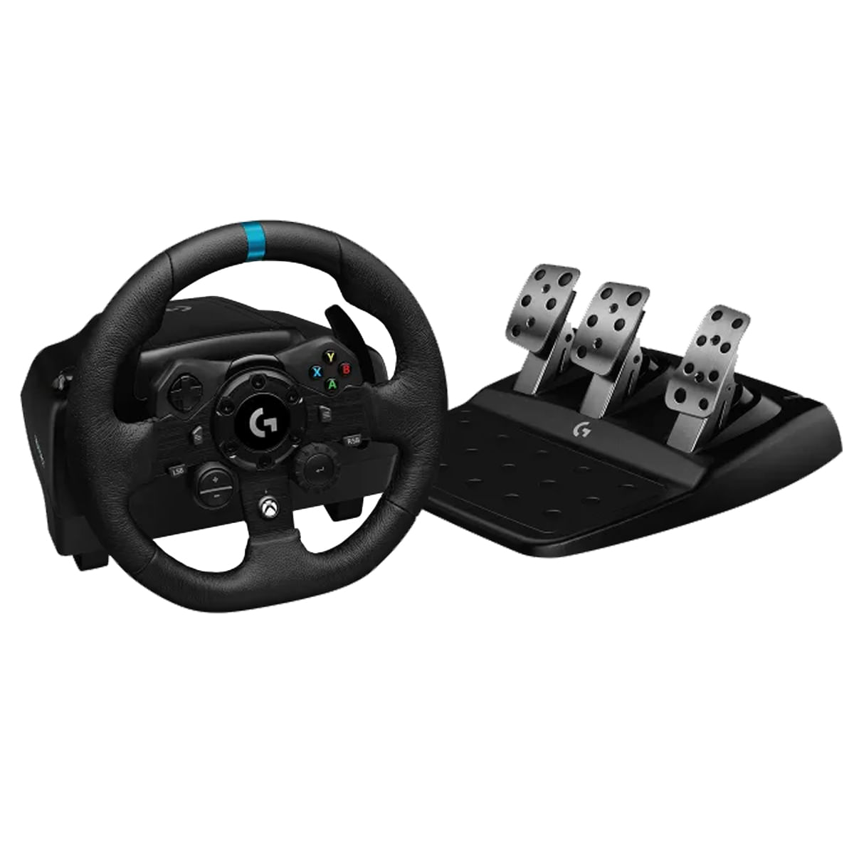 Timón con pedal gamer Logitech G923 Racing Wheel Pc, USB, negro