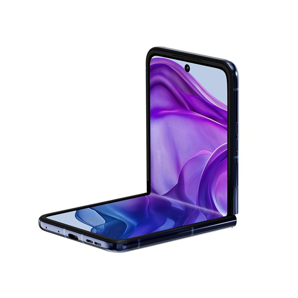 Imagen 2 del producto Celular Motorola Razr 50 Ultra 5G, 512GB, 12GB RAM, cámara trasera 50MP y frontal 32MP, 6.9"", azul medianoche + Moto Buds Plus