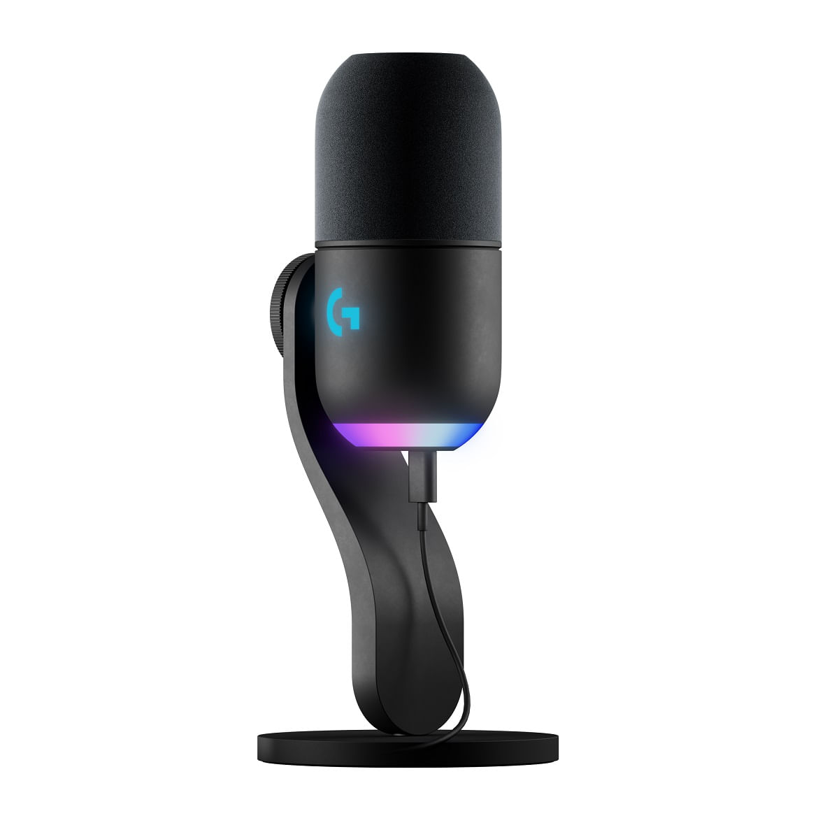 Micrófono gamer Logitech G Yeti GX dinámico, USB, RGB, negro