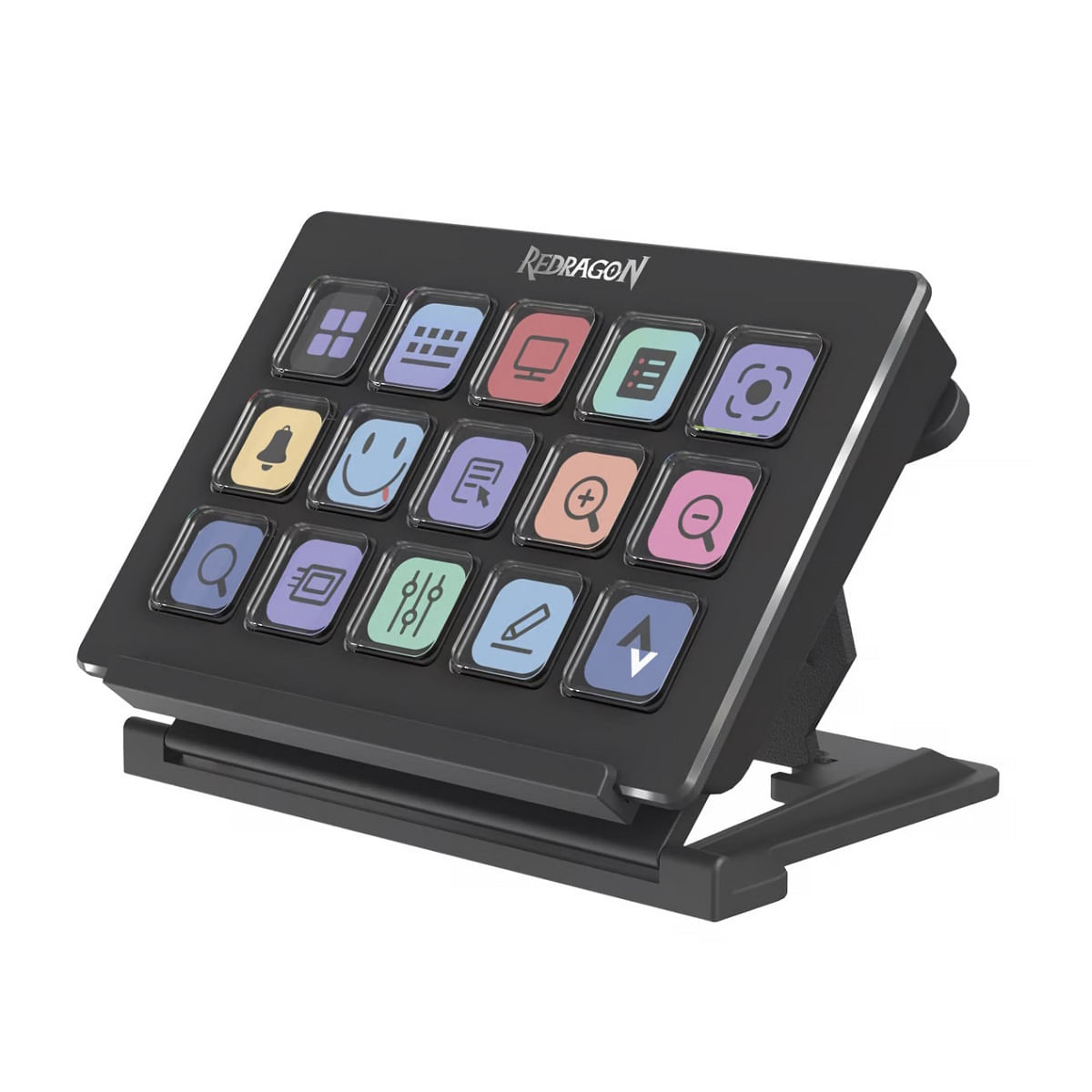 StreamCraft Redragon SS-550, 15 teclas LCD personalizables, negro