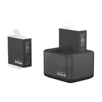 Cargador + 2 baterías Enduro GoPro Hero 9,10,11,12, negro