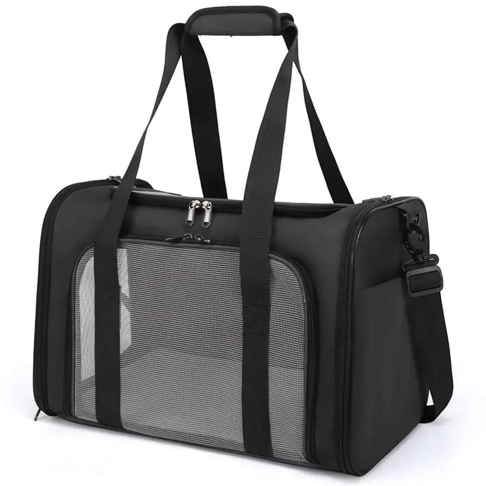 Maletín transportador para cabina de avión, tela Oxford, negro