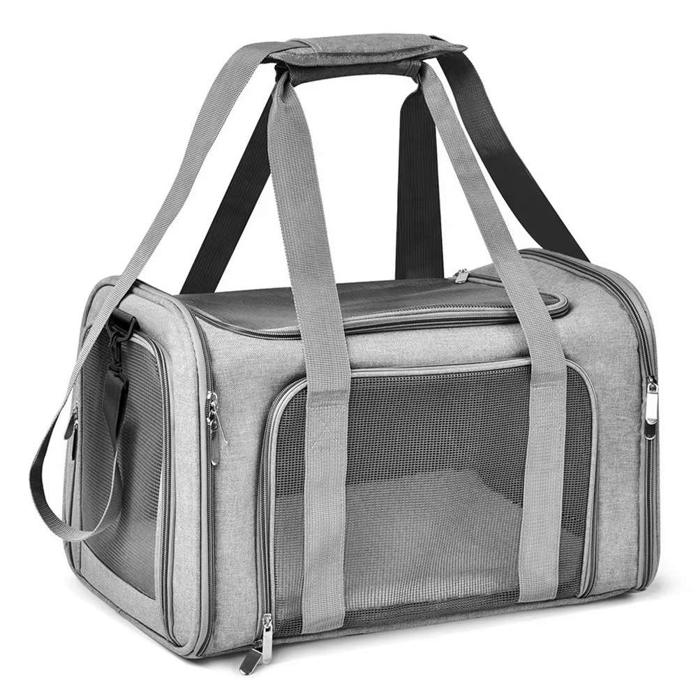 Maletín transportador para cabina de avión, tela Oxford, gris