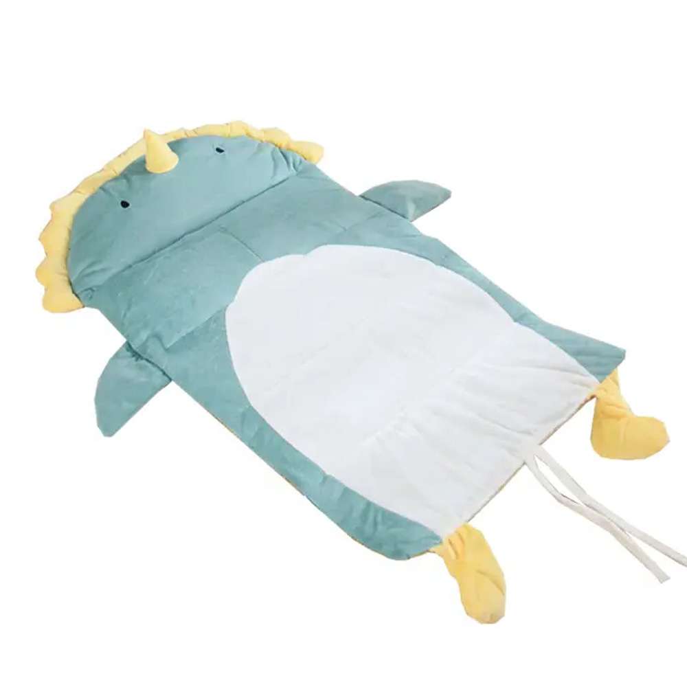 Imagen 1 del producto Alfombra para mascotas dino, suave, fresca y cómoda para perros pequeños, medianos y gatos, 83x46x3 cm