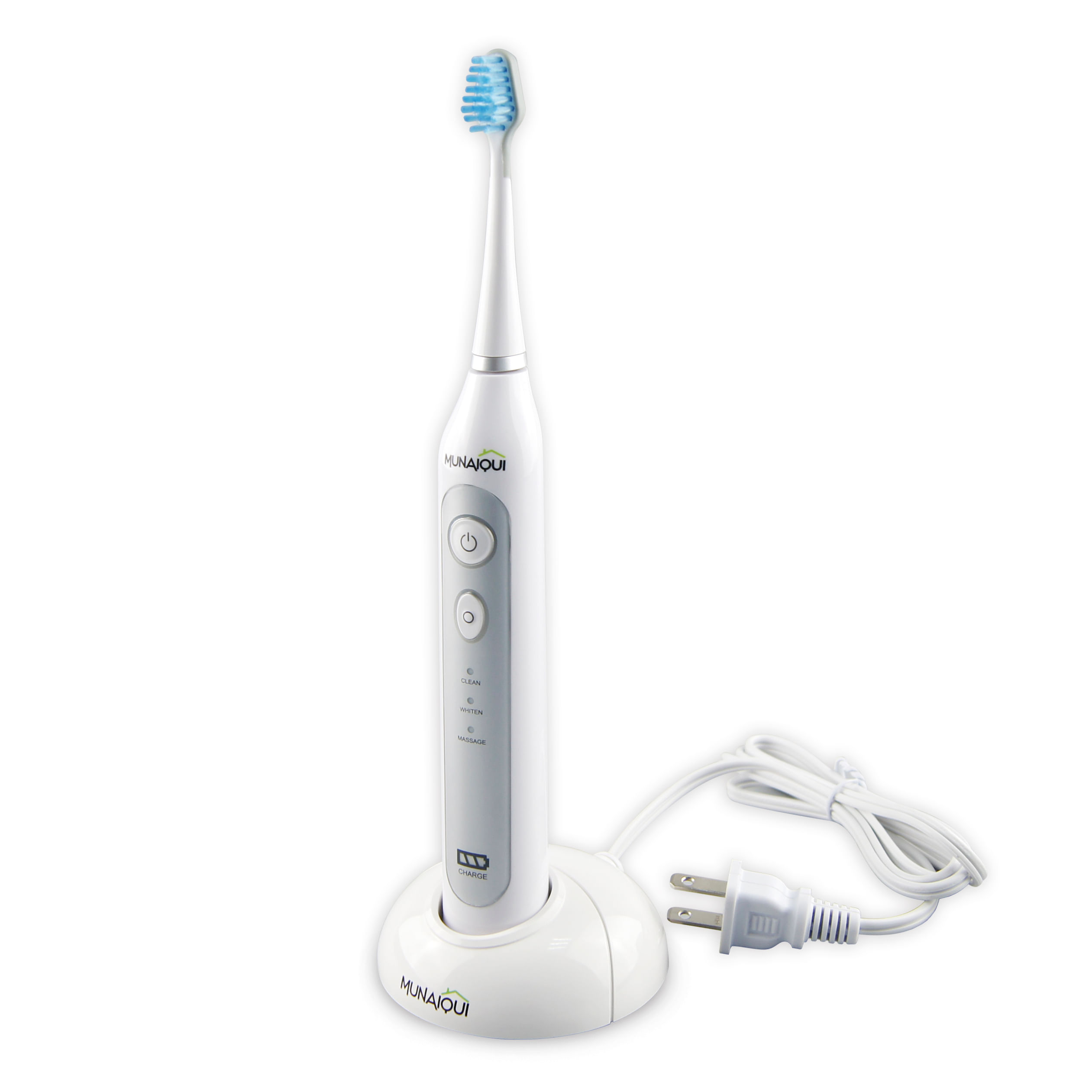 Imagen 1 del producto Cepillo dental sónico eléctrico Munaiqui M2032B para Adultos, cabezal azul