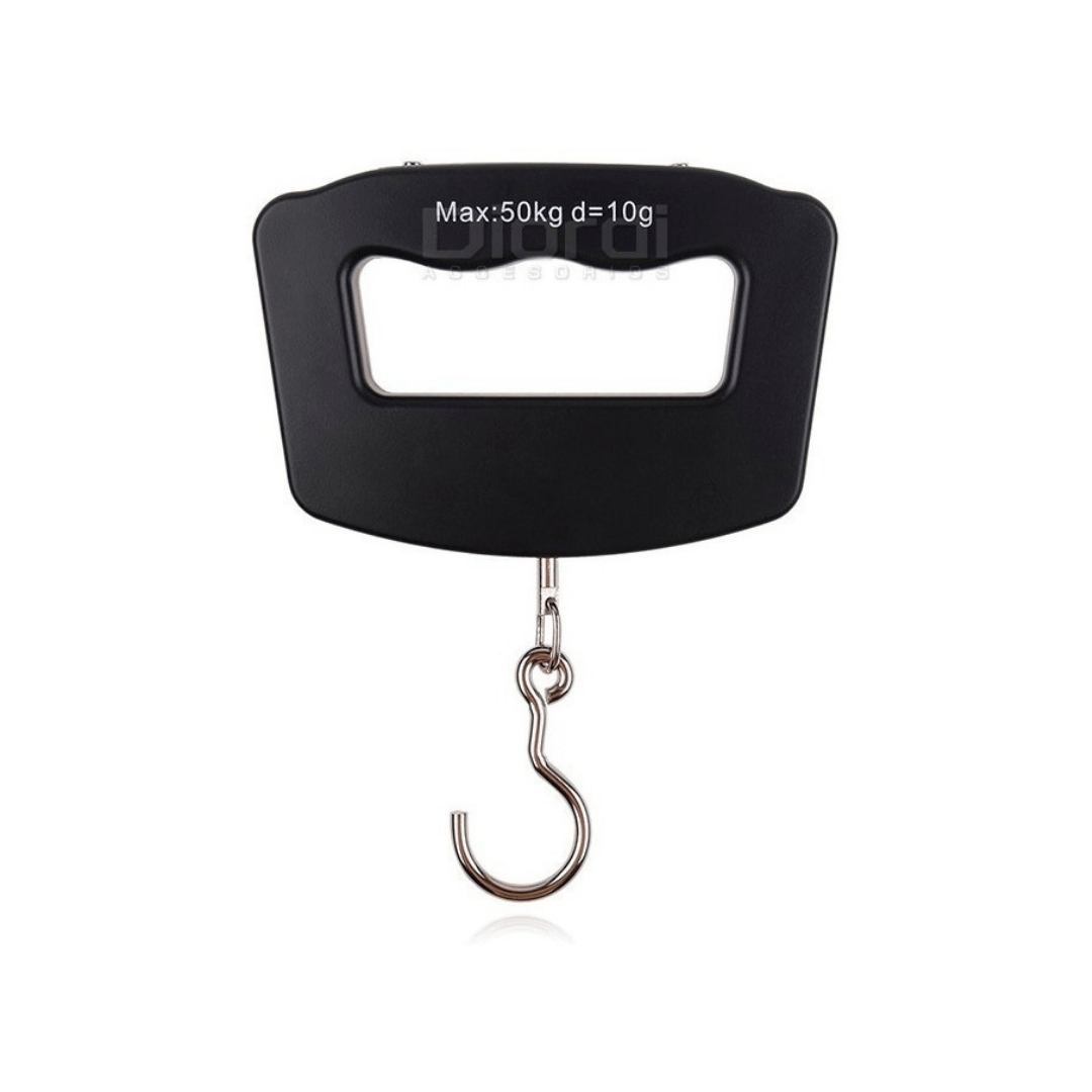 Balanza de equipaje romana Opalux OP-607 máx. 50kg, portátil, digital, con pantalla LCD