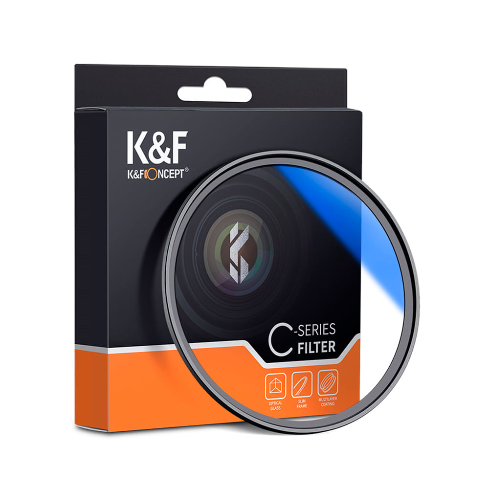 Filtro ultravioleta K&F Concept MCUV Blue Coat Slim 82mm, revestimiento multicapa