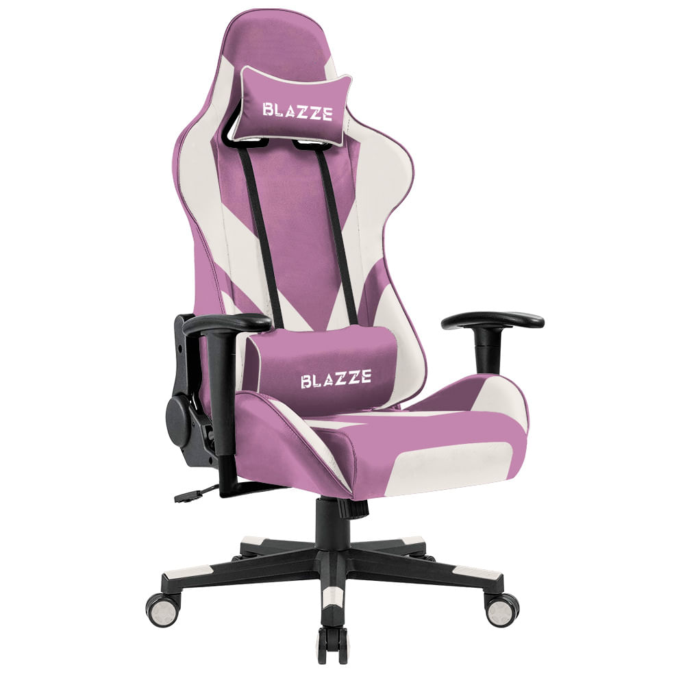 Silla Gamer Blazze Éxodo, reclinable 180°, con masajeador Lumbar, brazos 2D, lila