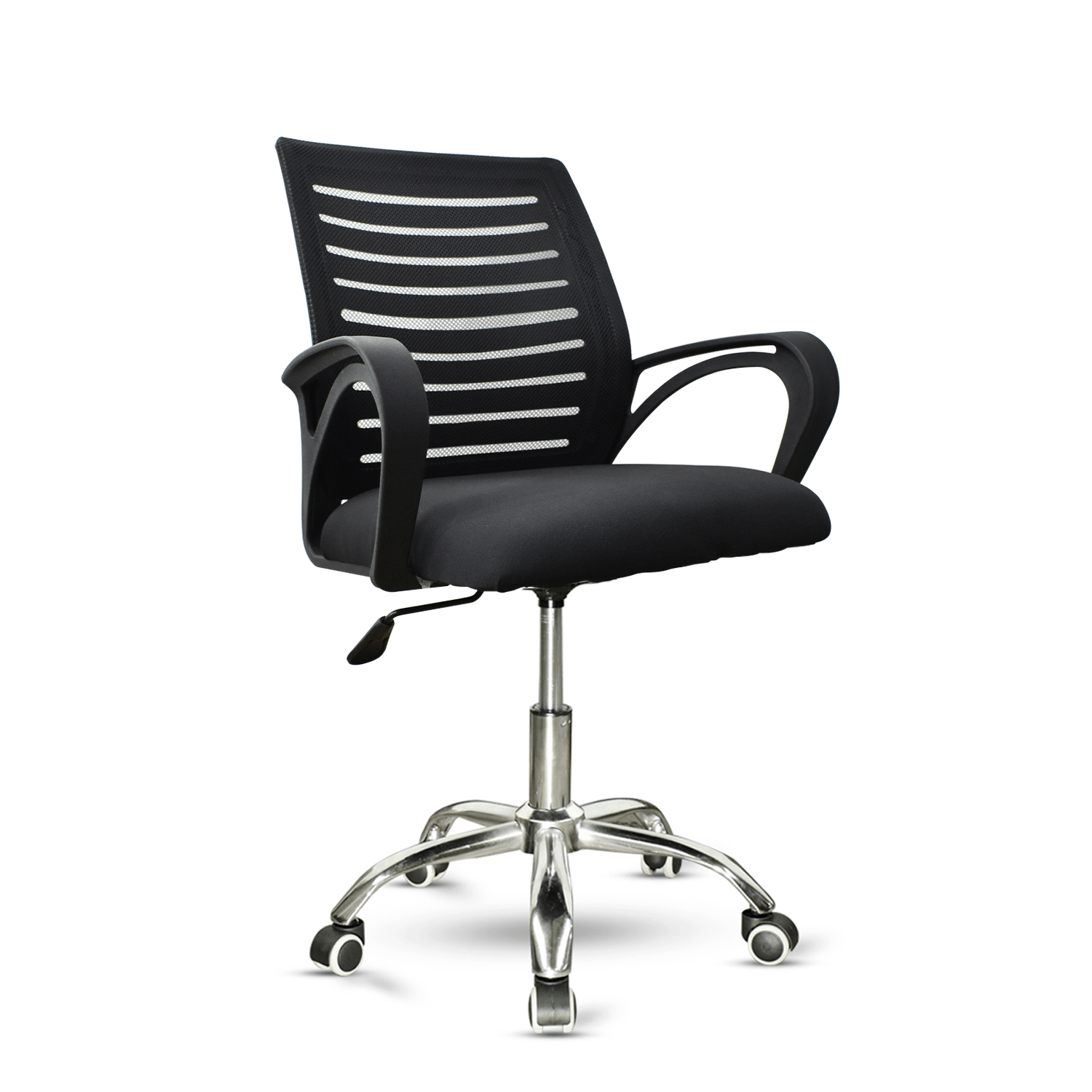 Silla de oficina Blazze Cozy, ergonómica con malla transpirable, altura regulable, negro