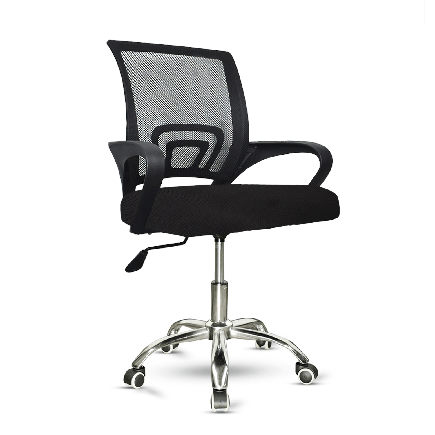 Silla de oficina Blazze Nazka, ergonómica con respaldo de malla y altura regulable, negro